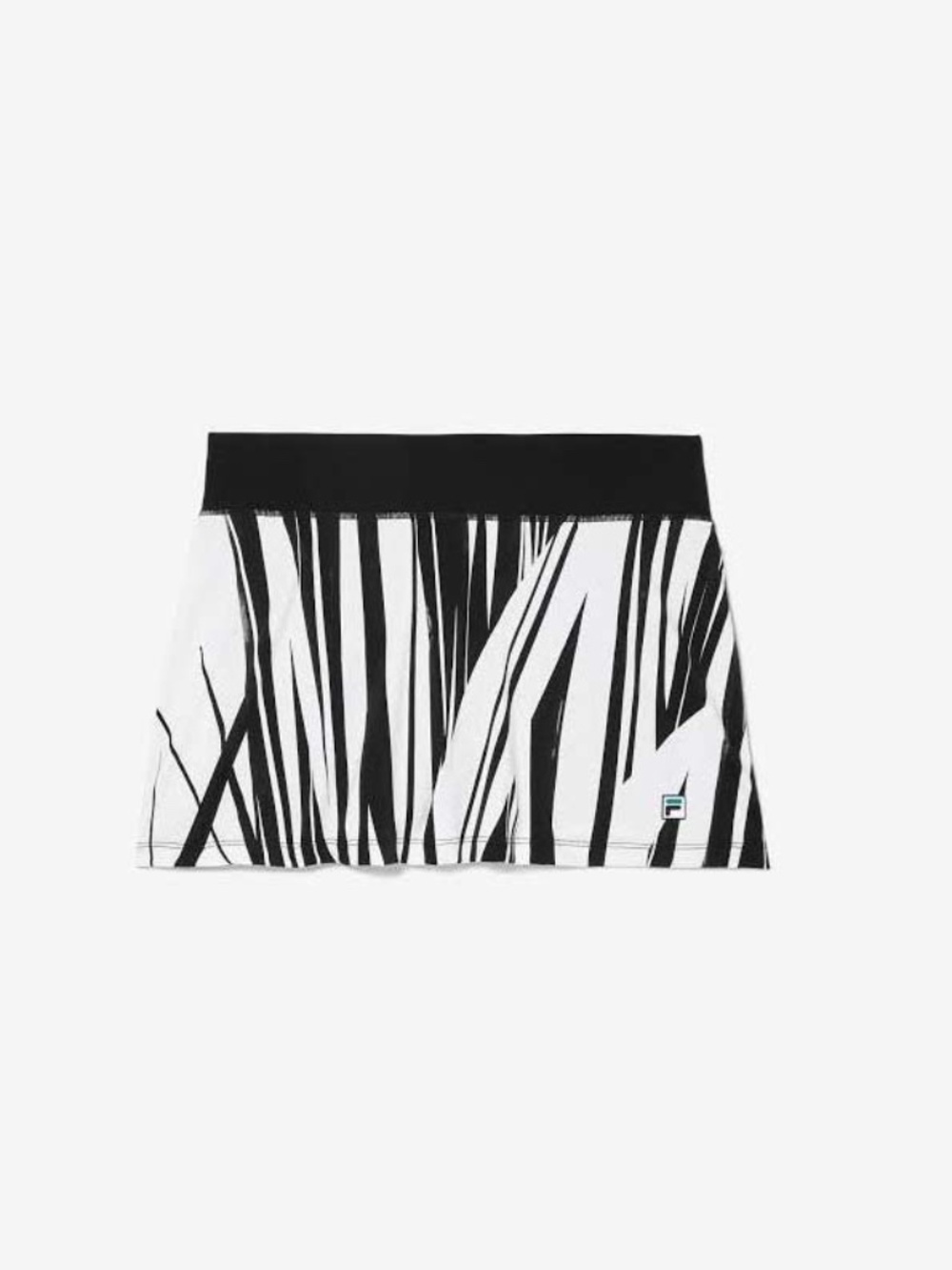 Fila Women’s La Finale Black and White Graphic Print Women’s Skirt Size Medium